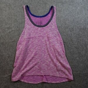 Free People Top Womens Extra Small Pink Racerback Knit Scoop Neck Flowy Casual